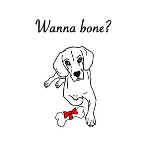 Wanna bone? - Happy Holidays Greeting Card
