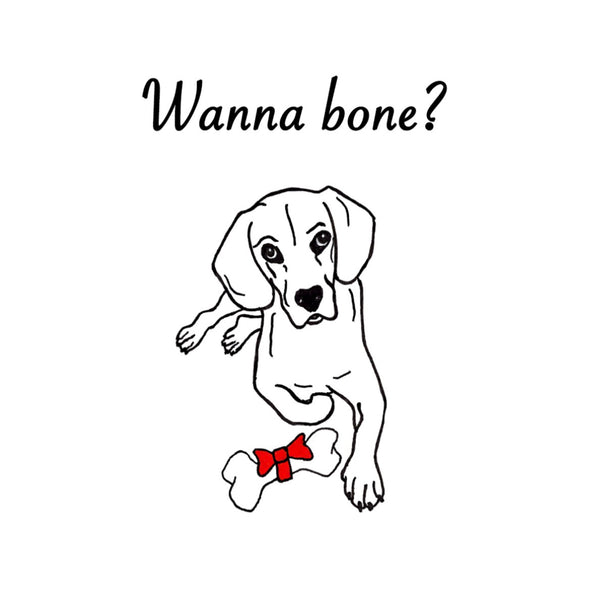 Wanna bone? - Happy Holidays Greeting Card