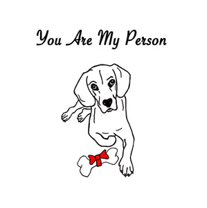 You Are My Person - Merry Christmas Greeting Card